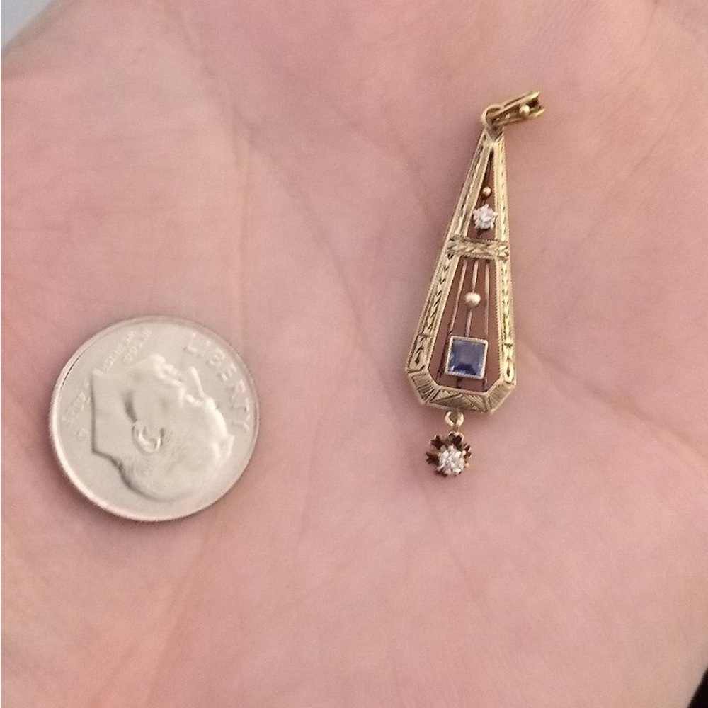 14K gold pendant - Picture 3 of 5